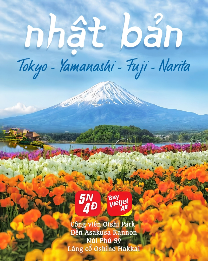 FUJI - TOKYO 5N4Đ BAY VJ