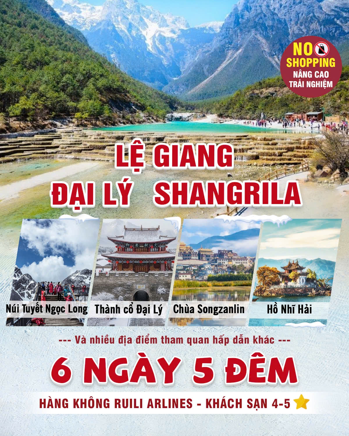 LỆ GIANG - ĐẠI LÝ - SHANGRILA 6N5Đ T11, 12