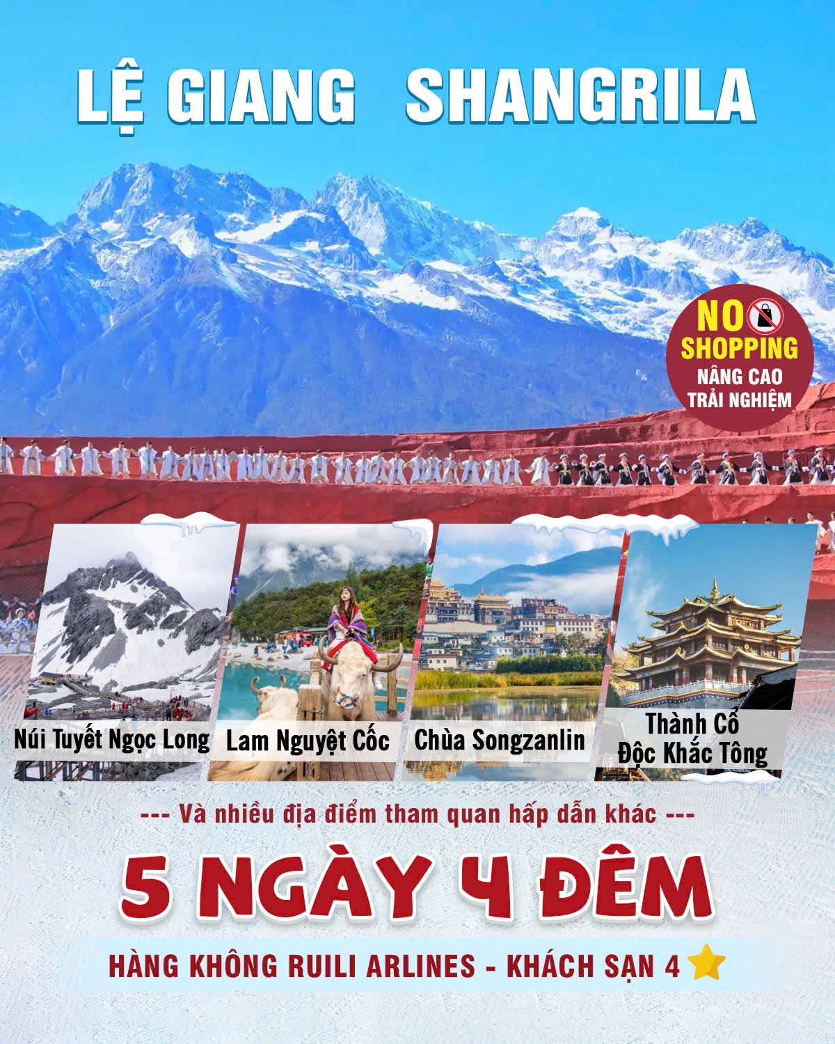 LỆ GIANG - SHANGRILA 5N4Đ T1, 2, 3 (2026)