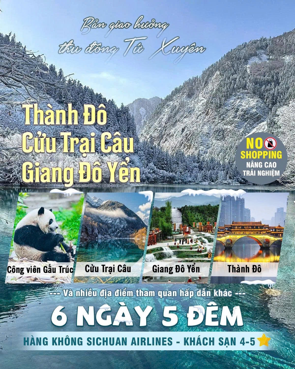 THÀNH ĐÔ - CỬU TRẠI CÂU GẤU TRÚC 6N5Đ ( No shop)